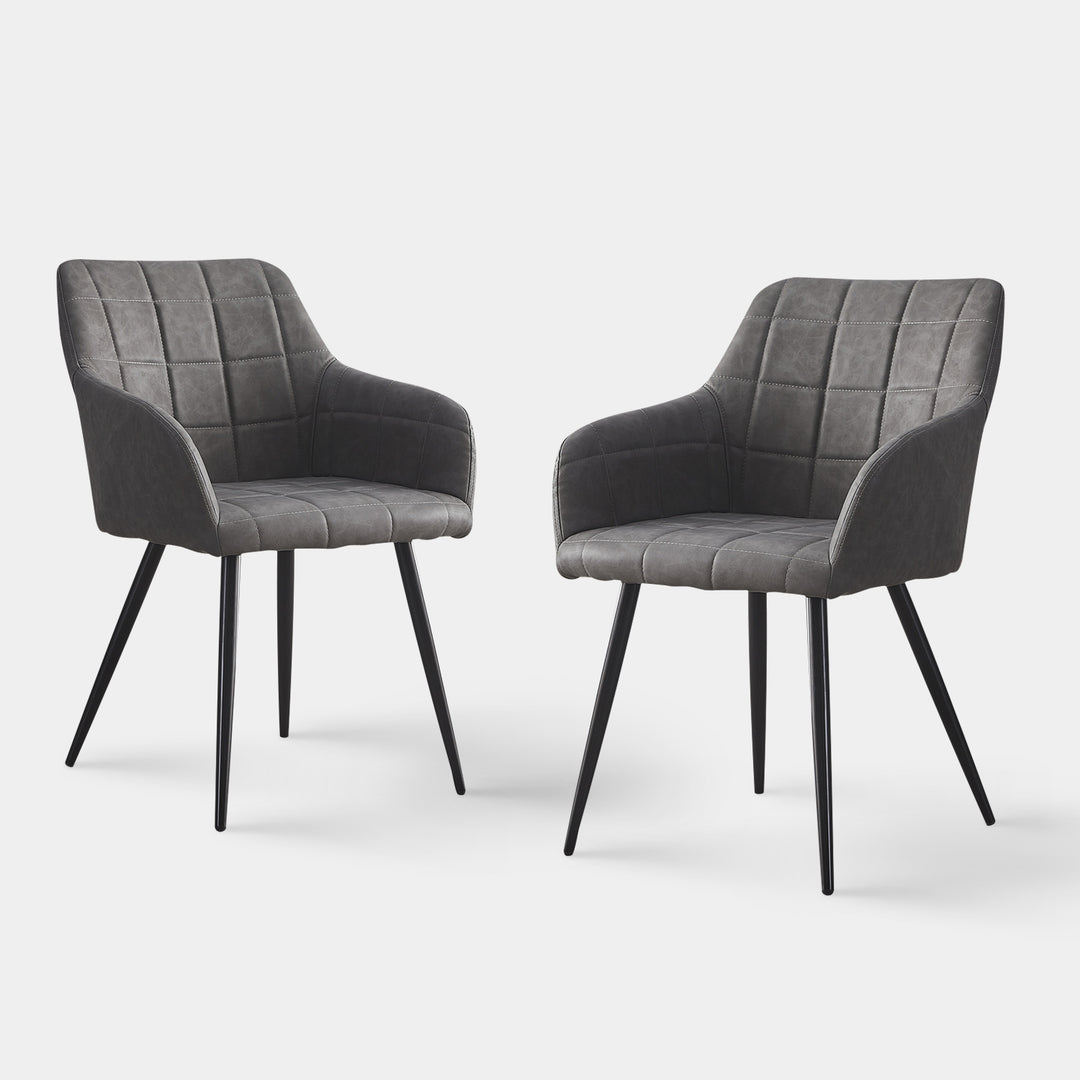 Bloor Dining Chairs [Faux Leather] [Set of 2]