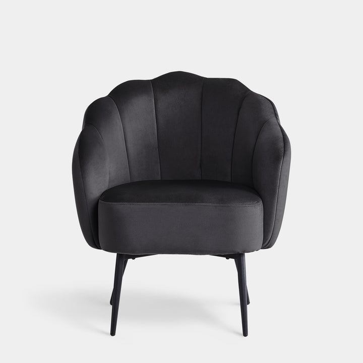 Dilara Modern Petal Accent Chair Upholstered Arm Chair | CLIPOP