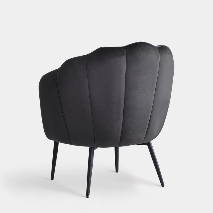 Dilara Modern Petal Accent Chair Upholstered Arm Chair | CLIPOP