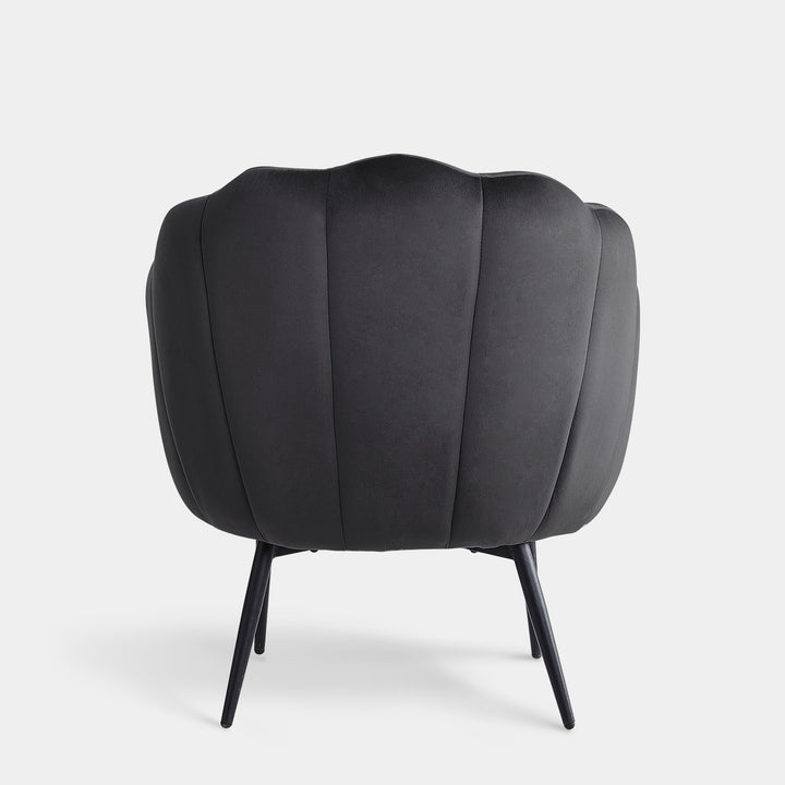 Dilara Modern Petal Accent Chair Upholstered Arm Chair | CLIPOP
