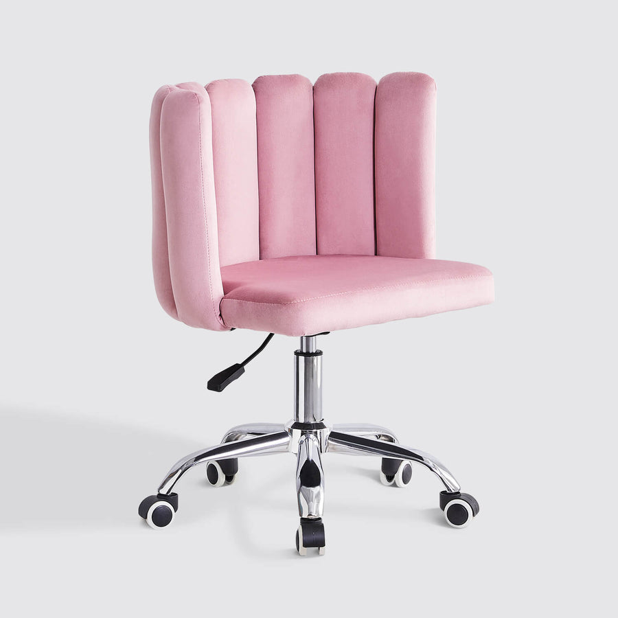 Markland Adjustable Swivel Desk Chair Home Office Velvet Seat | CLIPOP