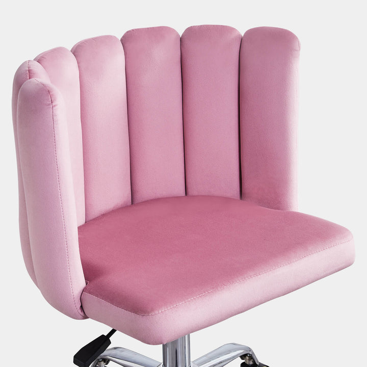 Markland Adjustable Swivel Desk Chair Home Office Velvet Seat | CLIPOP