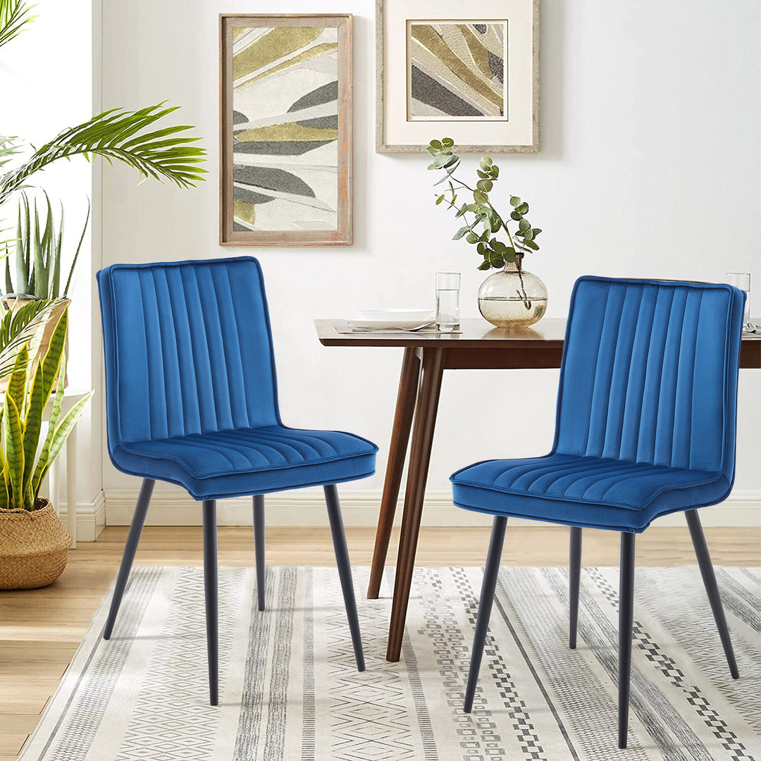 Havva Dining Chairs [Velvet] [Set of 2] [Set of 4]