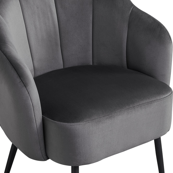 Dilara Modern Petal Accent Chair Upholstered Arm Chair | CLIPOP