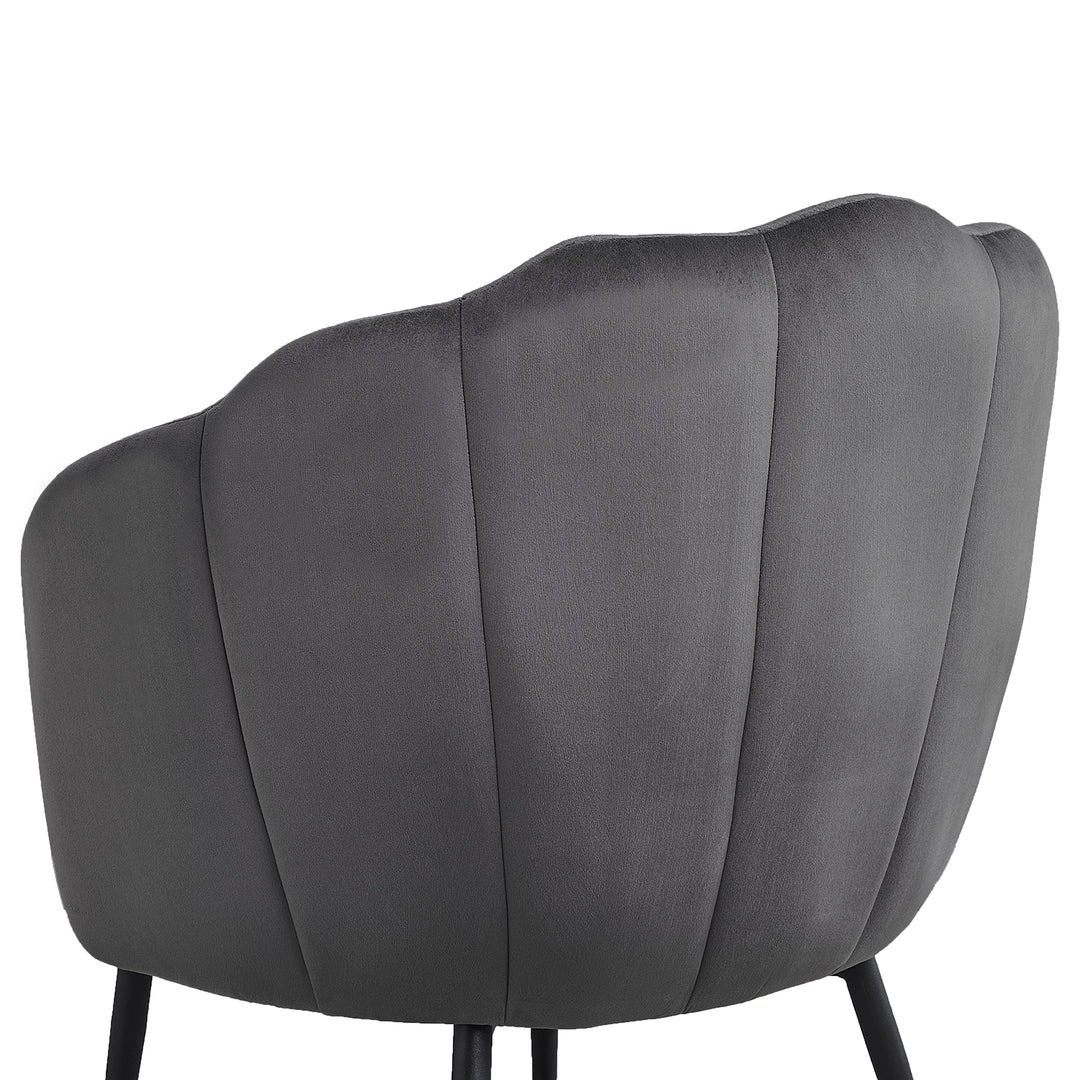 Dilara Modern Petal Accent Chair Upholstered Arm Chair | CLIPOP