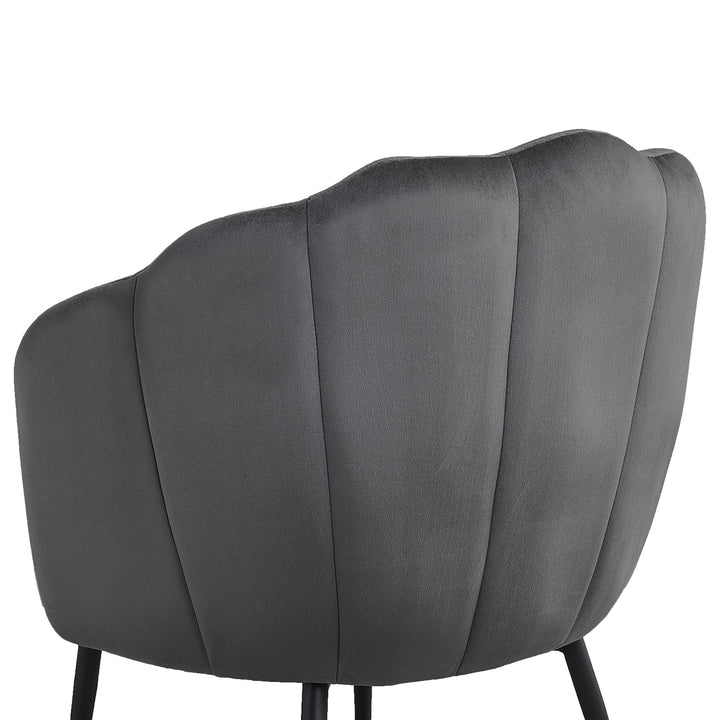 Dilara Modern Petal Accent Chair Upholstered Arm Chair | CLIPOP