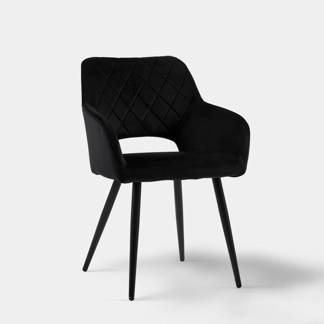 Set of 2 Kieran Modern Velvet Upholstered Dining Chair for Kitchen | CLIPOP