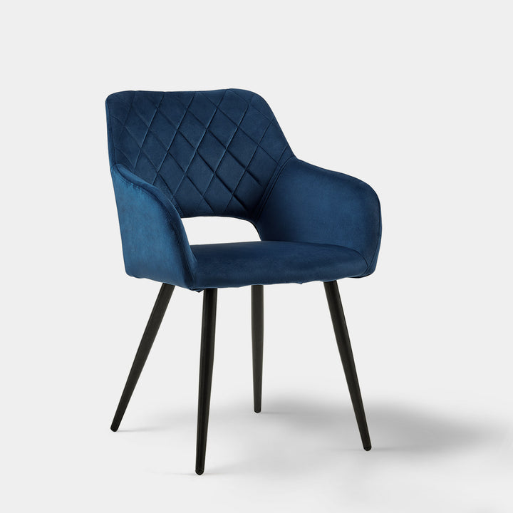 Set of 2 Kieran Modern Velvet Upholstered Dining Chair for Kitchen | CLIPOP
