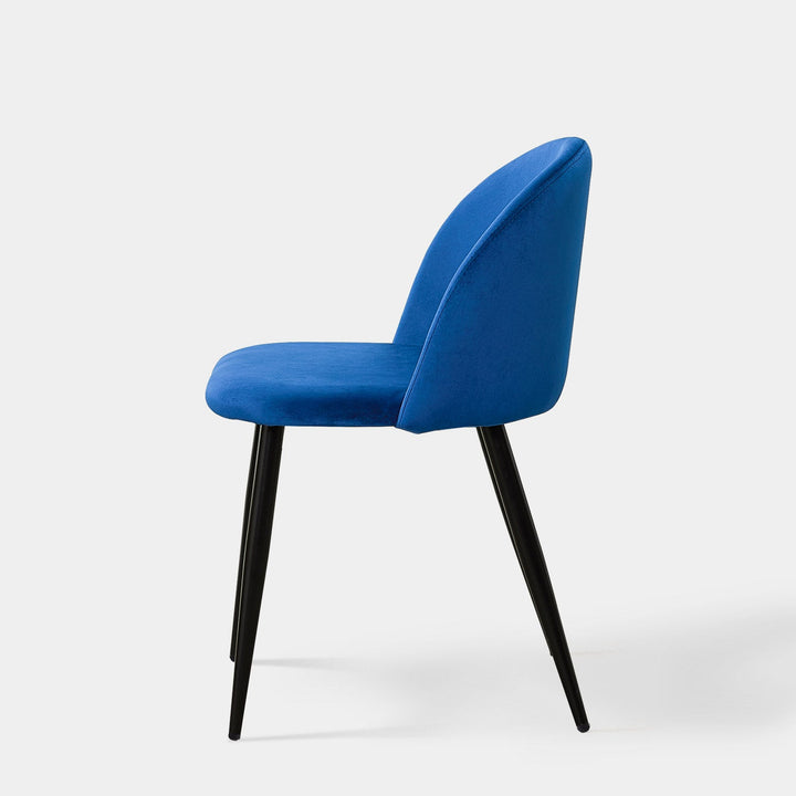 Shiloh Set of 2 Modern Velvet Kitchen Dining Room Chairs | CLIPOP