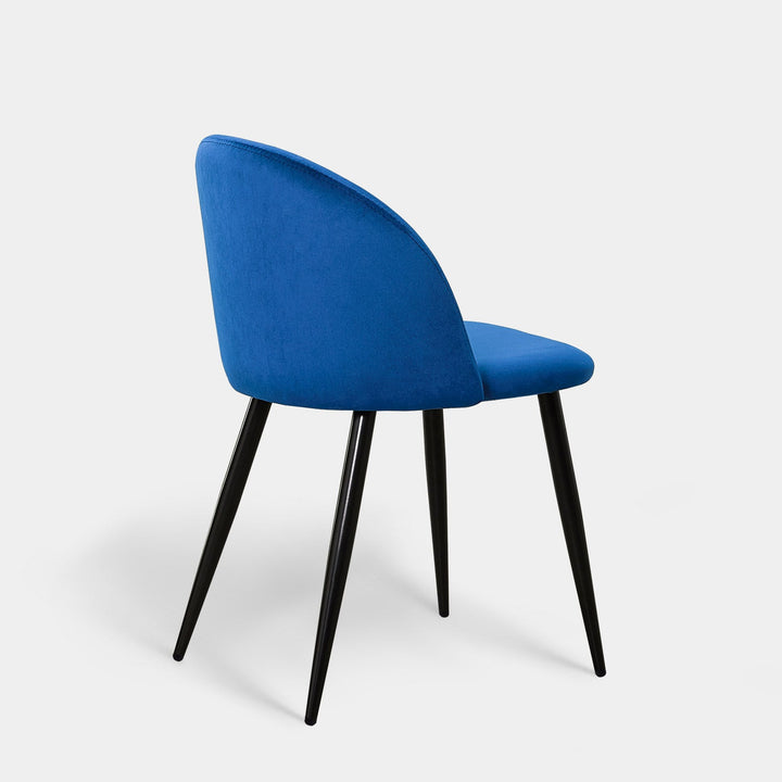 Shiloh Set of 2 Modern Velvet Kitchen Dining Room Chairs | CLIPOP