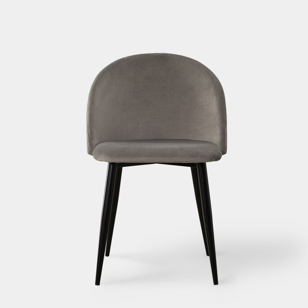 Shiloh Set of 2 Modern Velvet Kitchen Dining Room Chairs | CLIPOP