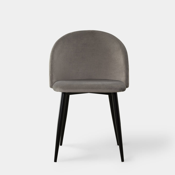 Shiloh Set of 2 Modern Velvet Kitchen Dining Room Chairs | CLIPOP