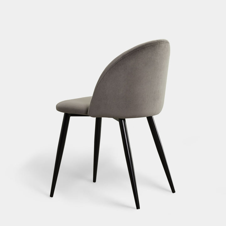 Shiloh Set of 2 Modern Velvet Kitchen Dining Room Chairs | CLIPOP
