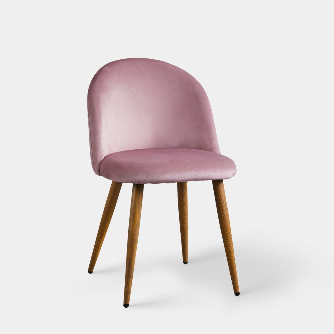 Shiloh Set of 2 Modern Velvet Kitchen Dining Room Chairs | CLIPOP
