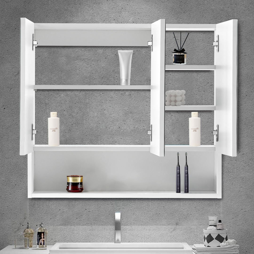 Colin Bathroom Mirror Cabinet [3 Door 1 Shelf] [Pre-sale, delivered in 15 days]