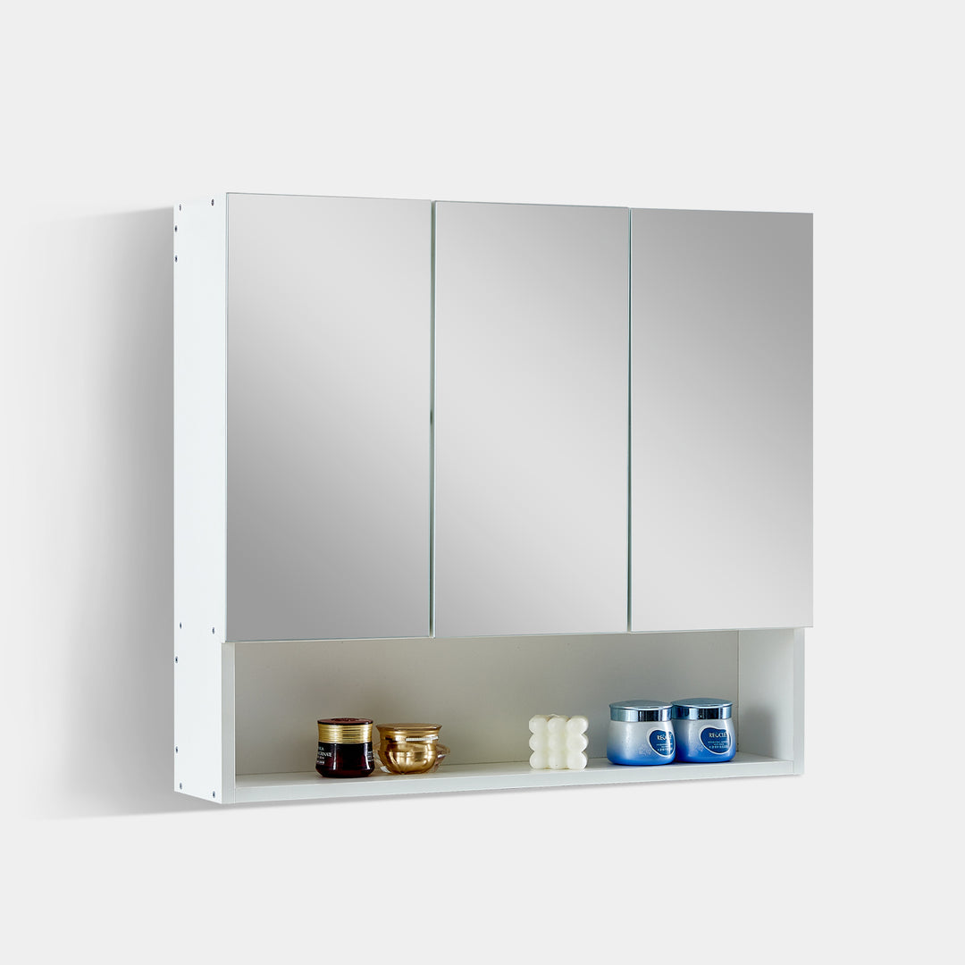 Colin Bathroom Mirror Cabinet [3 Door 1 Shelf] [Pre-sale, delivered in 15 days]