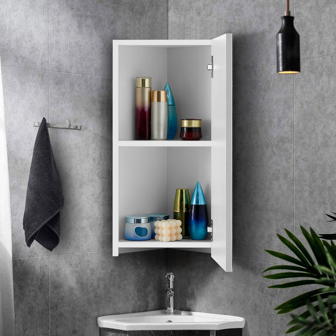 Colin Corner Mirror Cabinet [1 Door 1 Shelf]