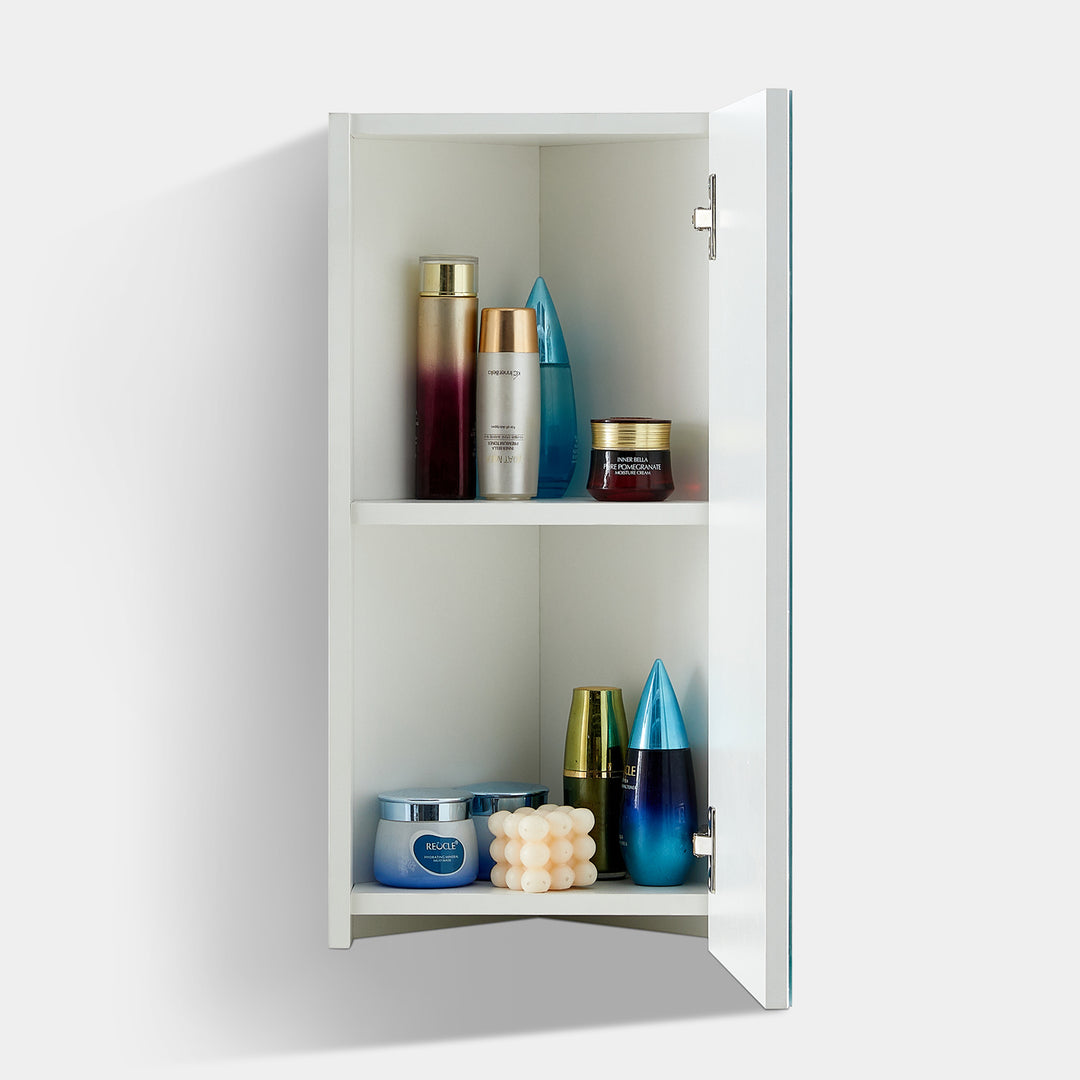 Colin Corner Mirror Cabinet [1 Door 1 Shelf]