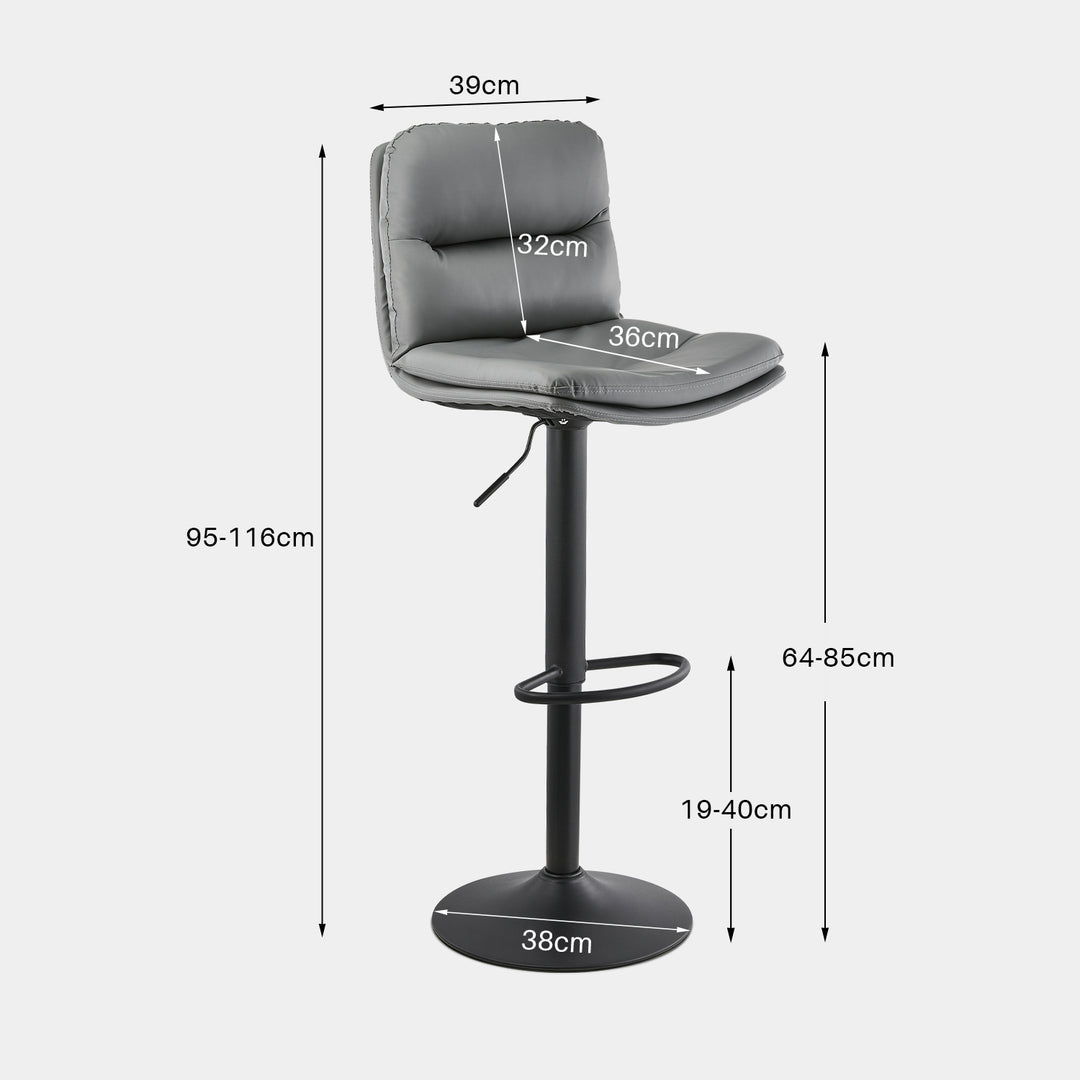 Dorry Bar Stool [Set of 2] [PU Leather]