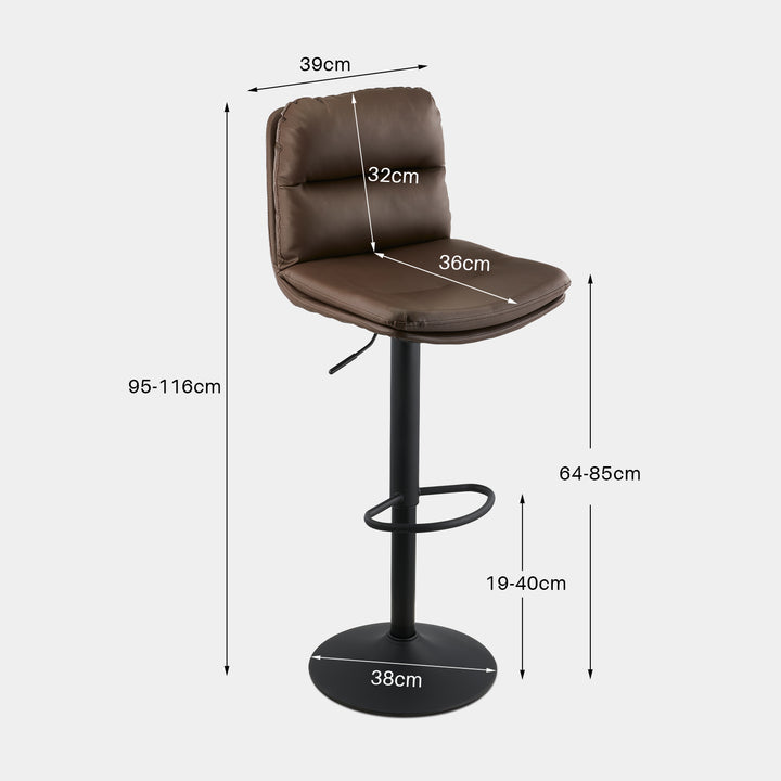 Dorry Bar Stool [Set of 2] [PU Leather]