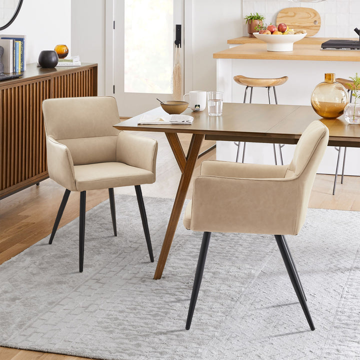 Ebern Dining Chairs [Set of 2] [PU Leather]