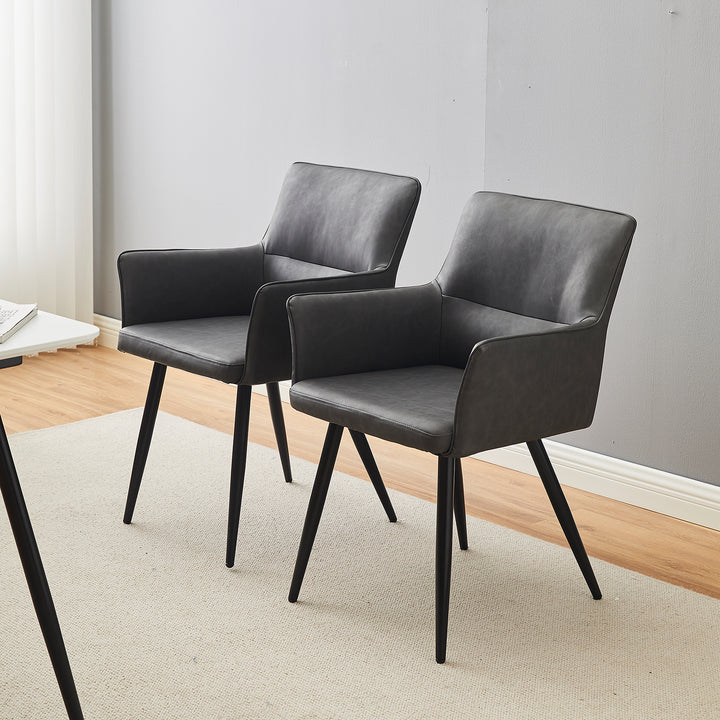 Ebern Dining Chairs [Set of 2] [PU Leather]