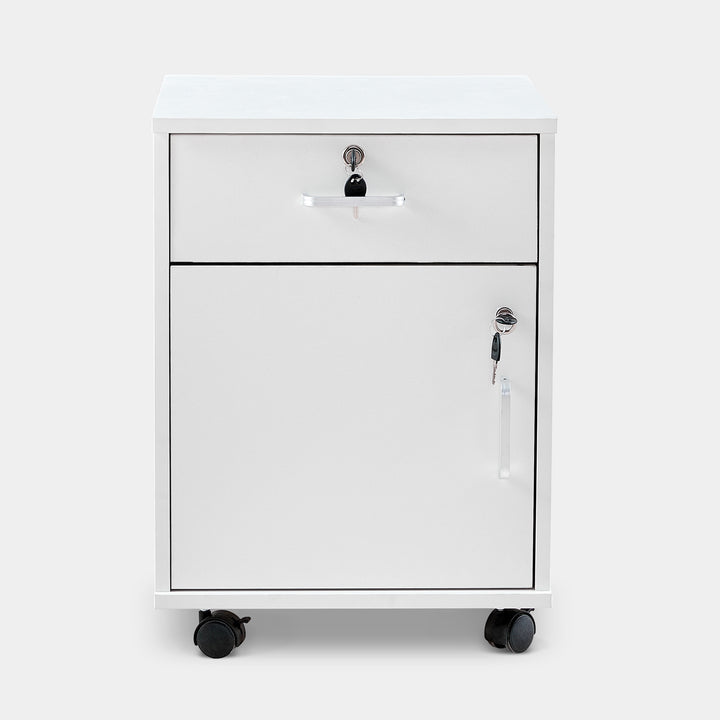 Mobiler Aktenschrank Edene [1 Schublade, 1 Tür]