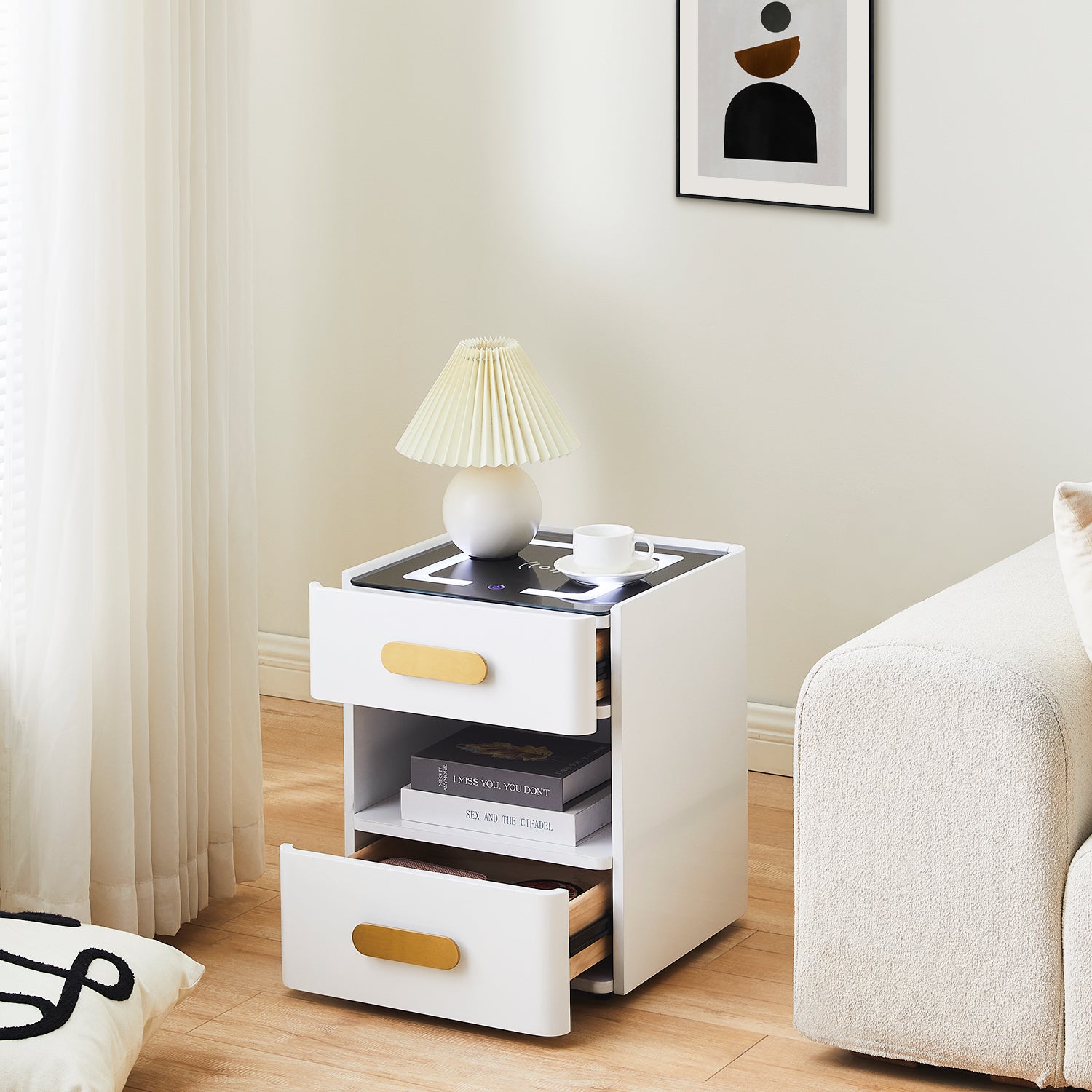 Led nightstand hot sale light