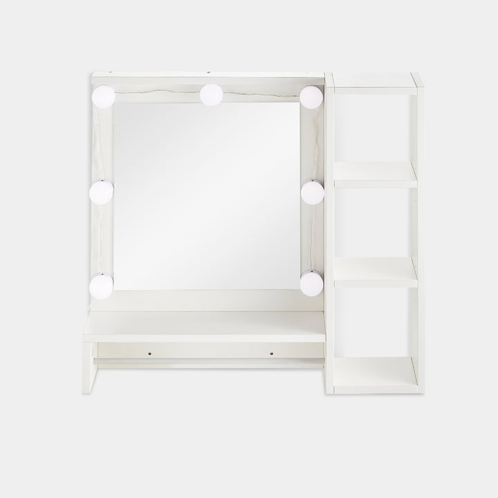 Badezimmerspiegelschrank „Hollywood“ mit Beleuchtung [3 Ablagen]