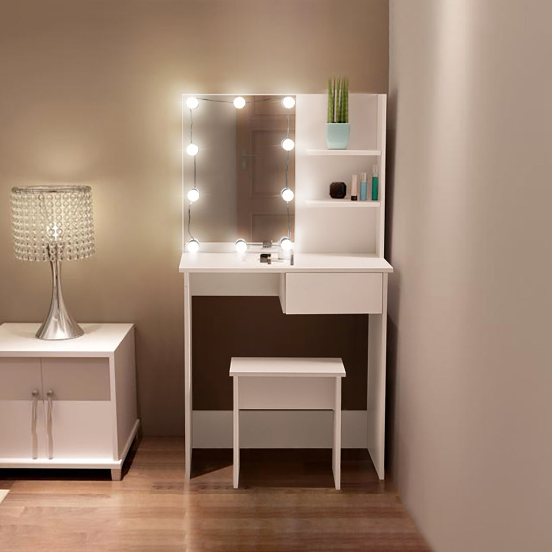 Briana White Dressing Table Set[Pre-sale, delivered in 30 days]