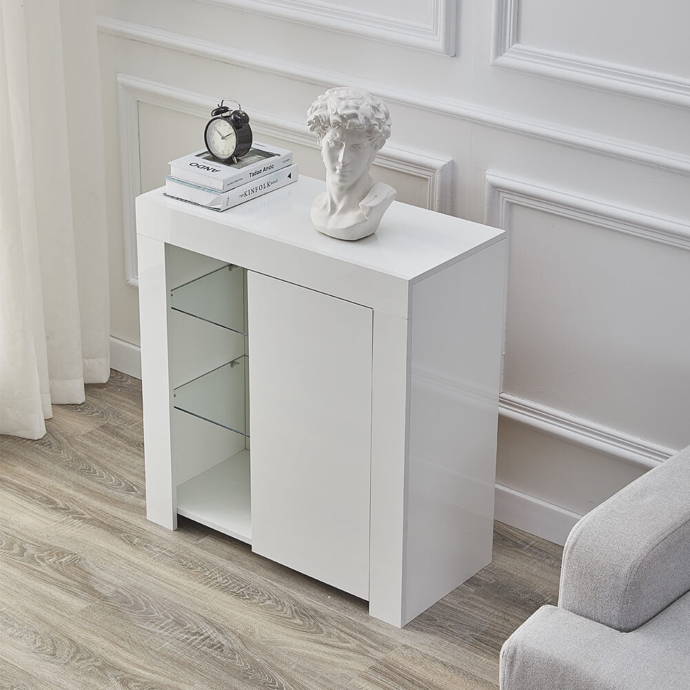 White high gloss sales buffet