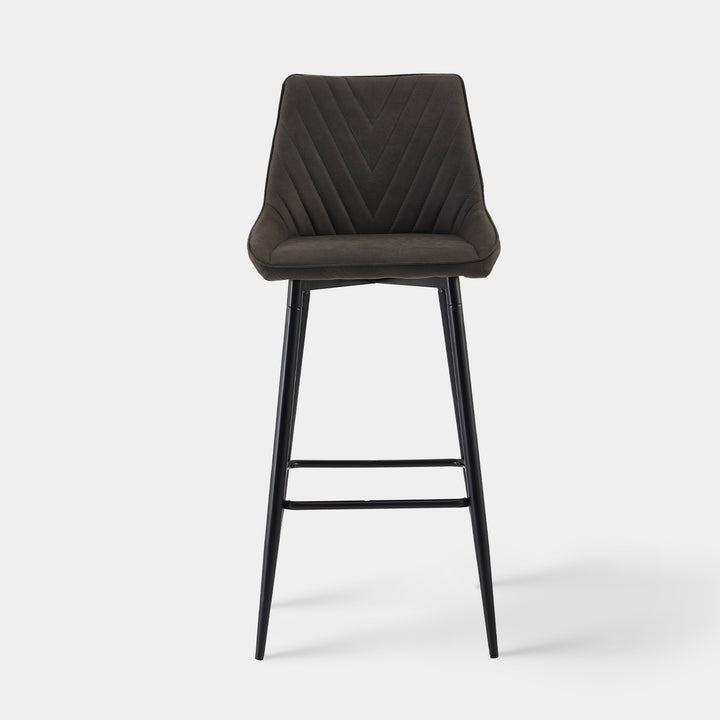Lourdes Bar Stool [Set of 2] [65CM] [75cm] [Leathaire]