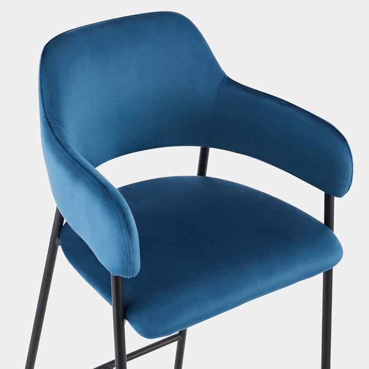 Lukka Bar Stool [Set of 2] [Velvet]