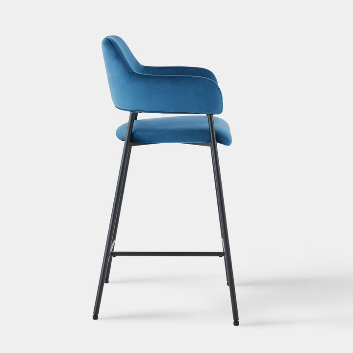 Lukka Bar Stool [Set of 2] [Velvet]