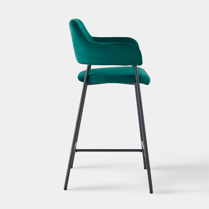 Lukka Bar Stool [Set of 2] [Velvet]
