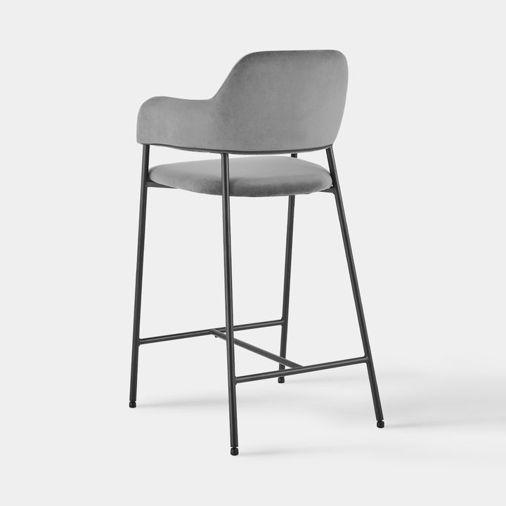 Lukka Bar Stool [Set of 2] [Velvet]