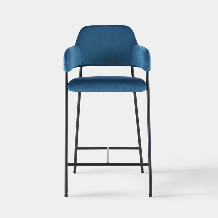 Lukka Bar Stool [Set of 2] [Velvet]
