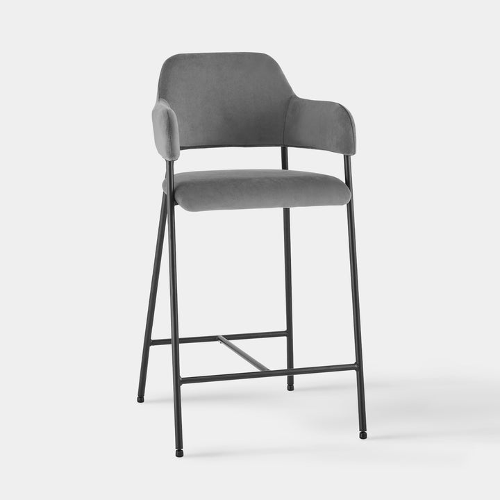 Lukka Bar Stool [Set of 2] [Velvet]