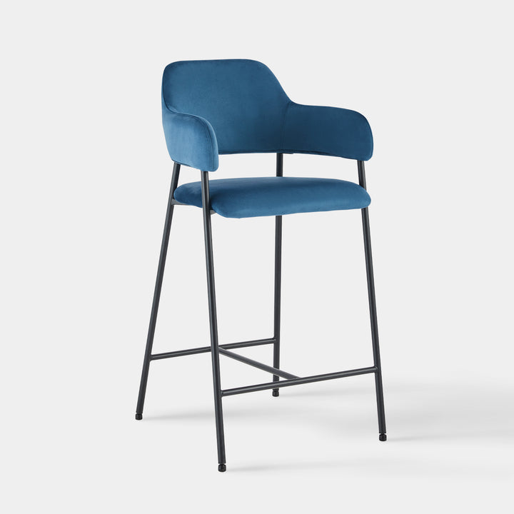 Lukka Bar Stool [Set of 2] [Velvet]