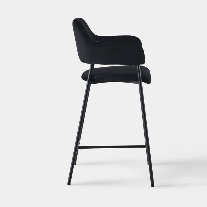 Lukka Bar Stool [Set of 2] [Velvet]
