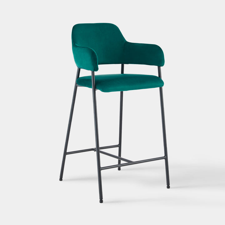 Lukka Bar Stool [Set of 2] [Velvet]