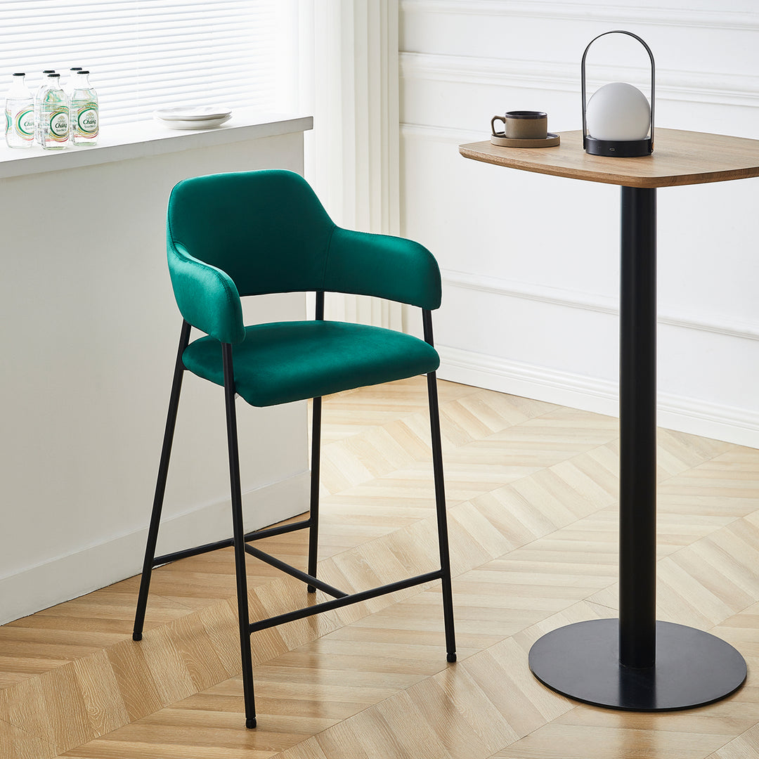 Lukka Bar Stool [Set of 2] [Velvet]