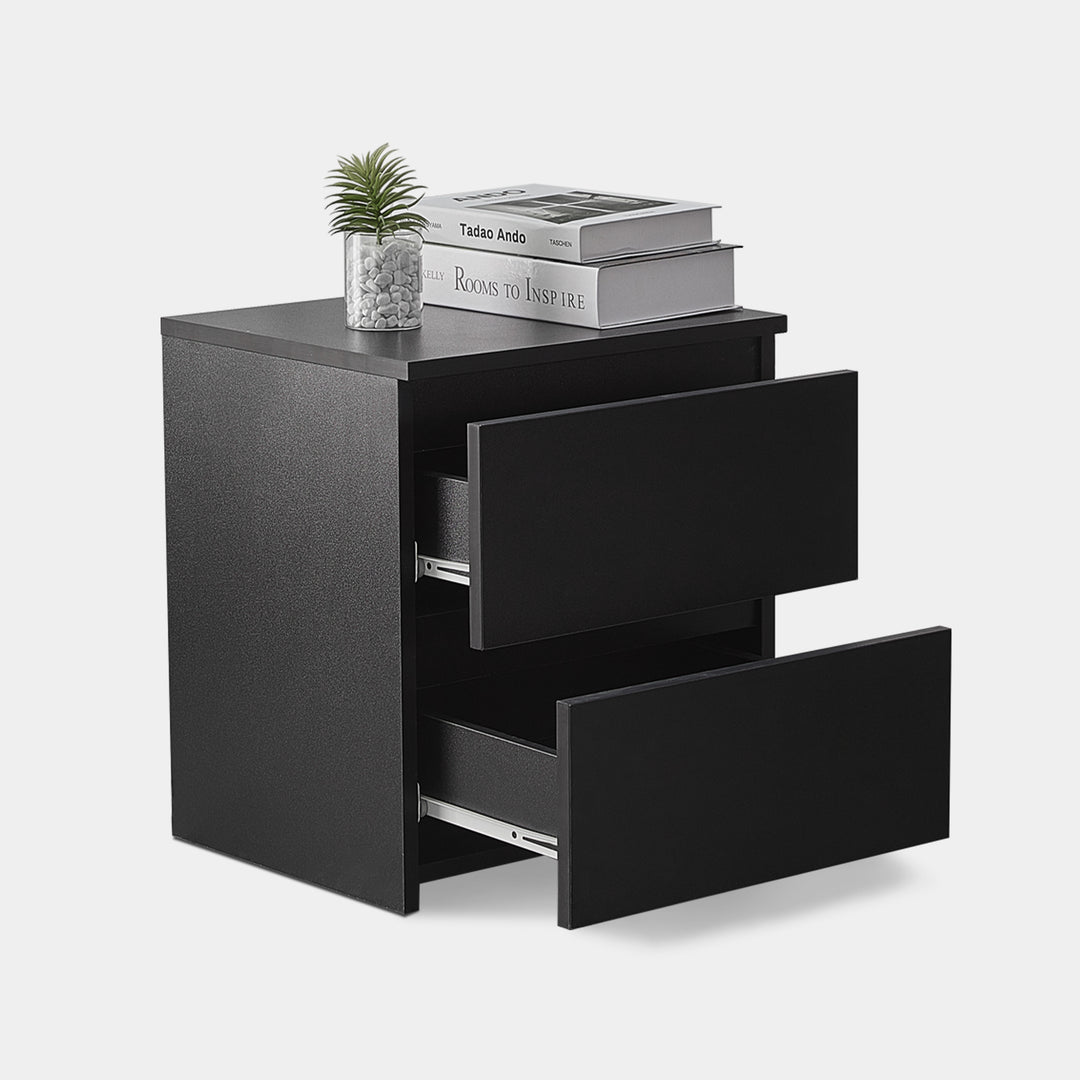 Myla Balck Bedside Table Nightstand 5