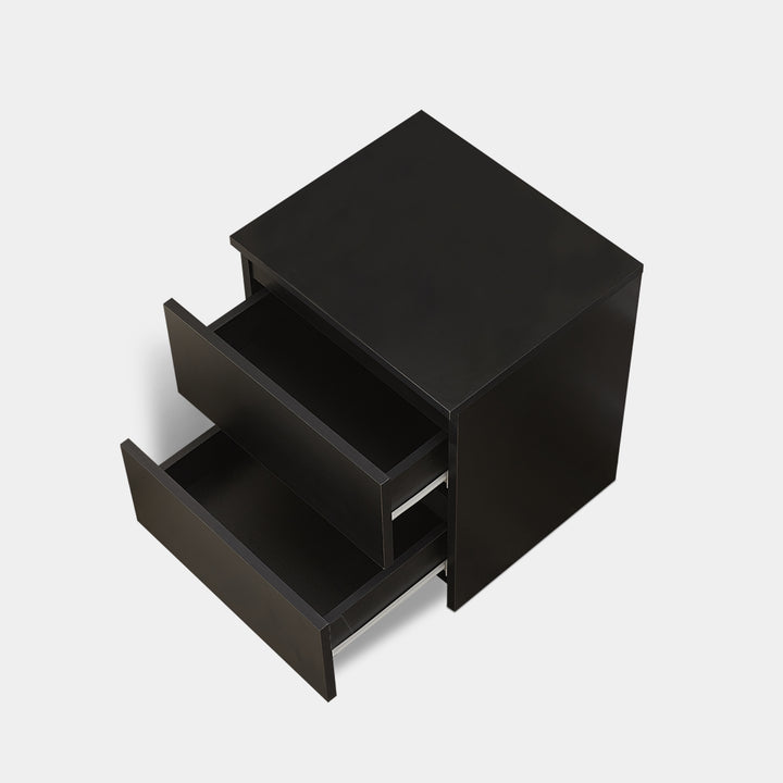 Myla Balck Bedside Table Nightstand 6