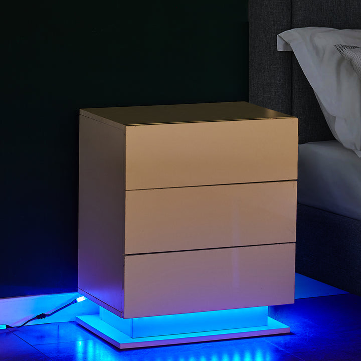 Mario LED Light Bedside Nightstand [3 Drawers]