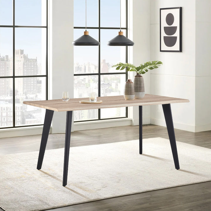 Seibold Live Edge Dining Table [Light Wood] [120cm/140cm]