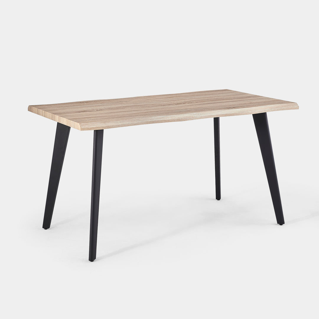 Seibold Live Edge Dining Table [Light Wood] [120cm/140cm]