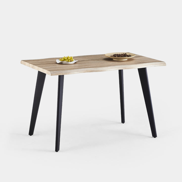 Seibold Live Edge Dining Table [Light Wood] [120cm/140cm]