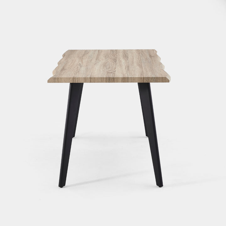 Seibold Live Edge Dining Table [Light Wood] [120cm/140cm]