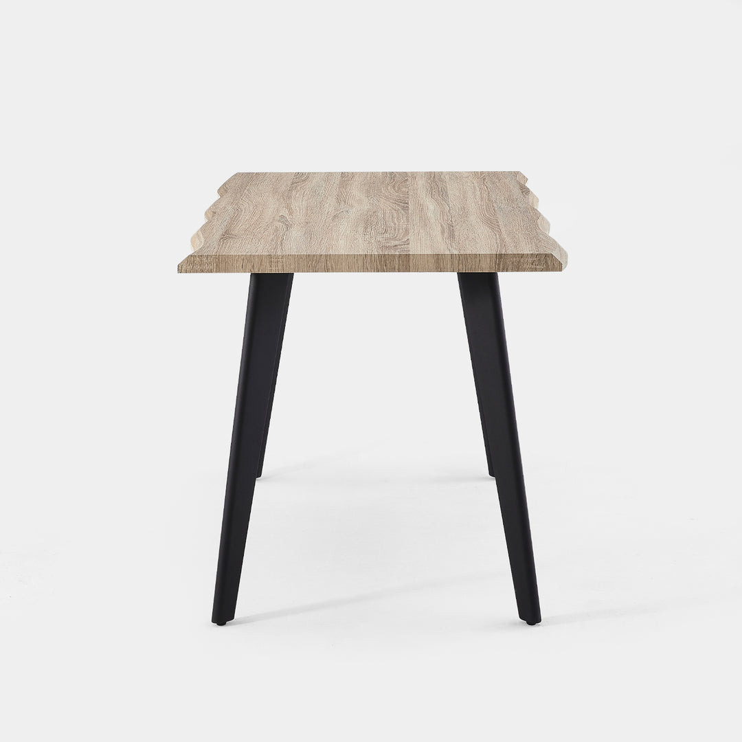 Seibold Live Edge Dining Table [Light Wood] [120cm/140cm]